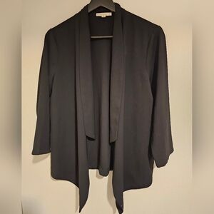 Elegant Crepe Blazer Black